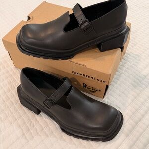 Dr. Martens Black Leather Mary Janes Maybole Size 10